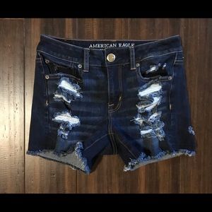 American Eagle Hi Rise Shortie Shorts Size 2